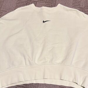 Nike Lime Green Cropped Crewneck